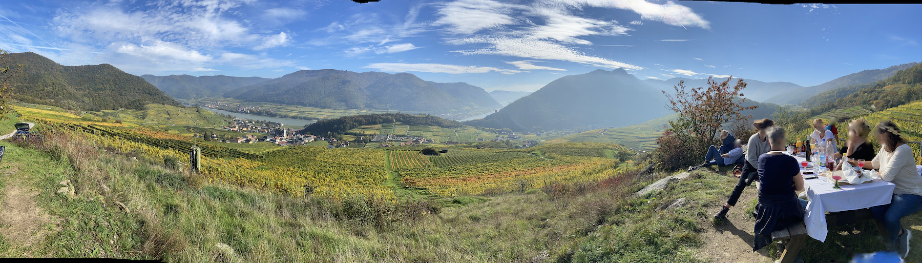 Panoramafoto von der Wachau (Dürnstein)